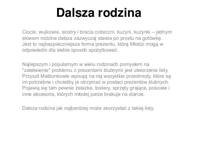 Prezenty ślubne Top 10