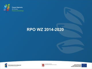 RPO WZ 2014-2020
 