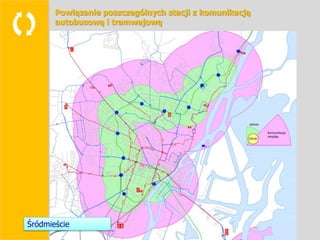 Powiązanie poszczególnych stacji z komunikacją

      autobusową i tramwajową




Śródmieście
 