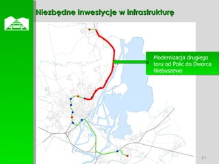 Modernizacja drugiego toru od Polic do Dworca Niebuszewo  Niezbędne inwestycje w infrastrukturę 