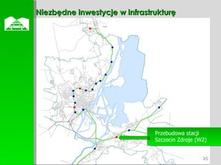 Niezbędne inwestycje w infrastrukturę Przebudowa stacji Szczecin Zdroje (W2)  