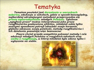 Tematyka
 