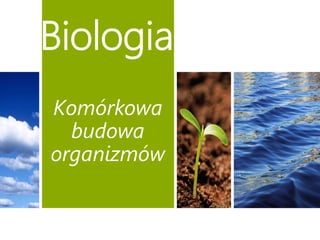 Biologia 
Komórkowa 
budowa 
organizmów 
 