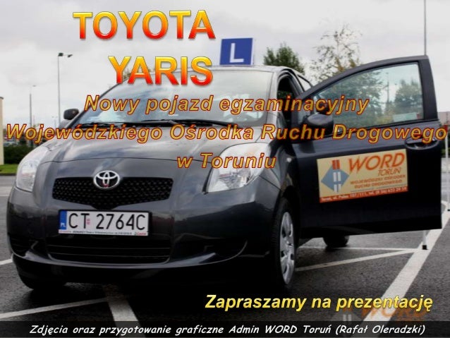 Prezentacja czynności kontrolnoobsługowych Toyota yaris