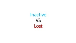 Inactive
VS
Lost
 