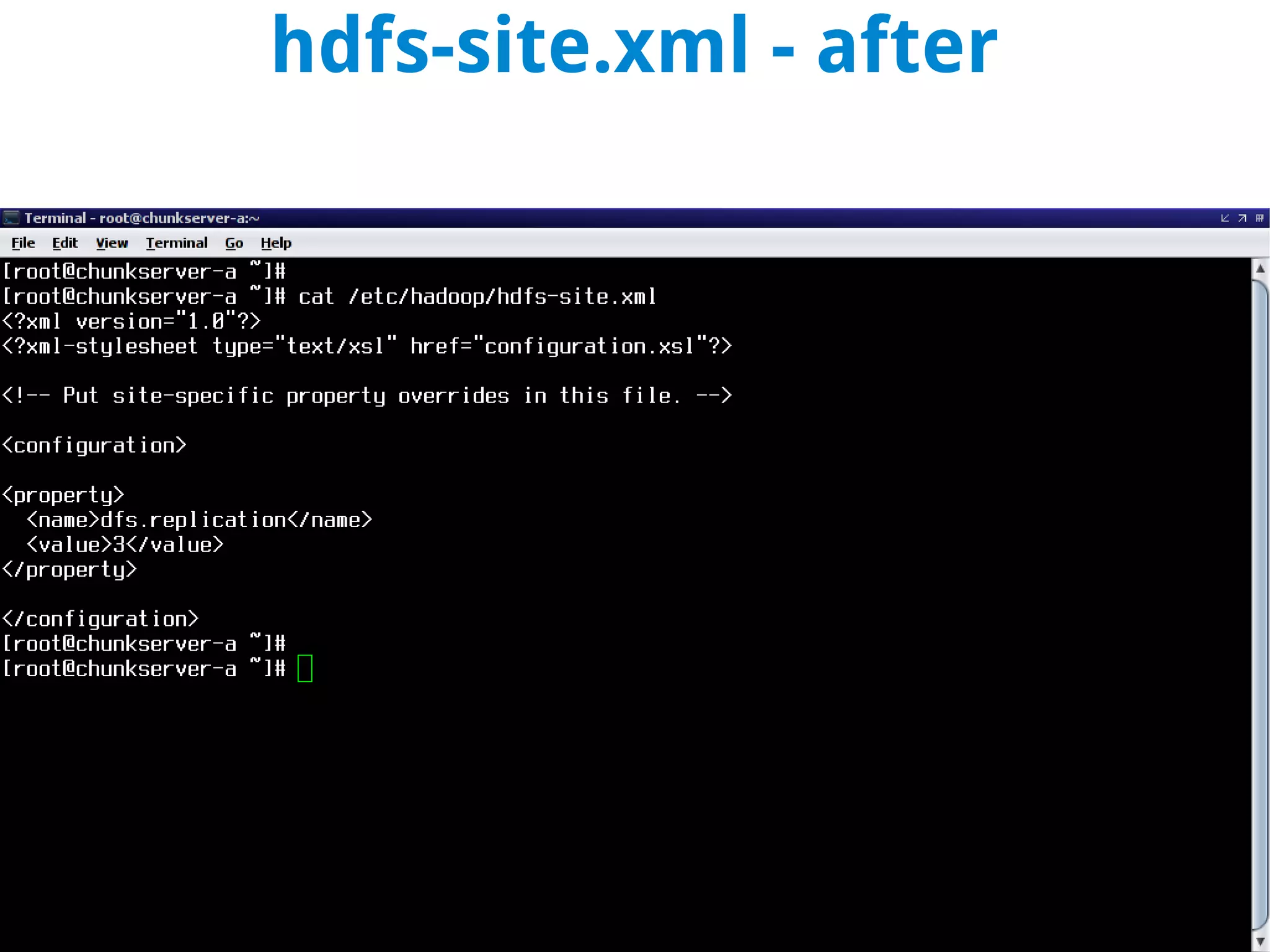 hdfs-site.xml - after
 