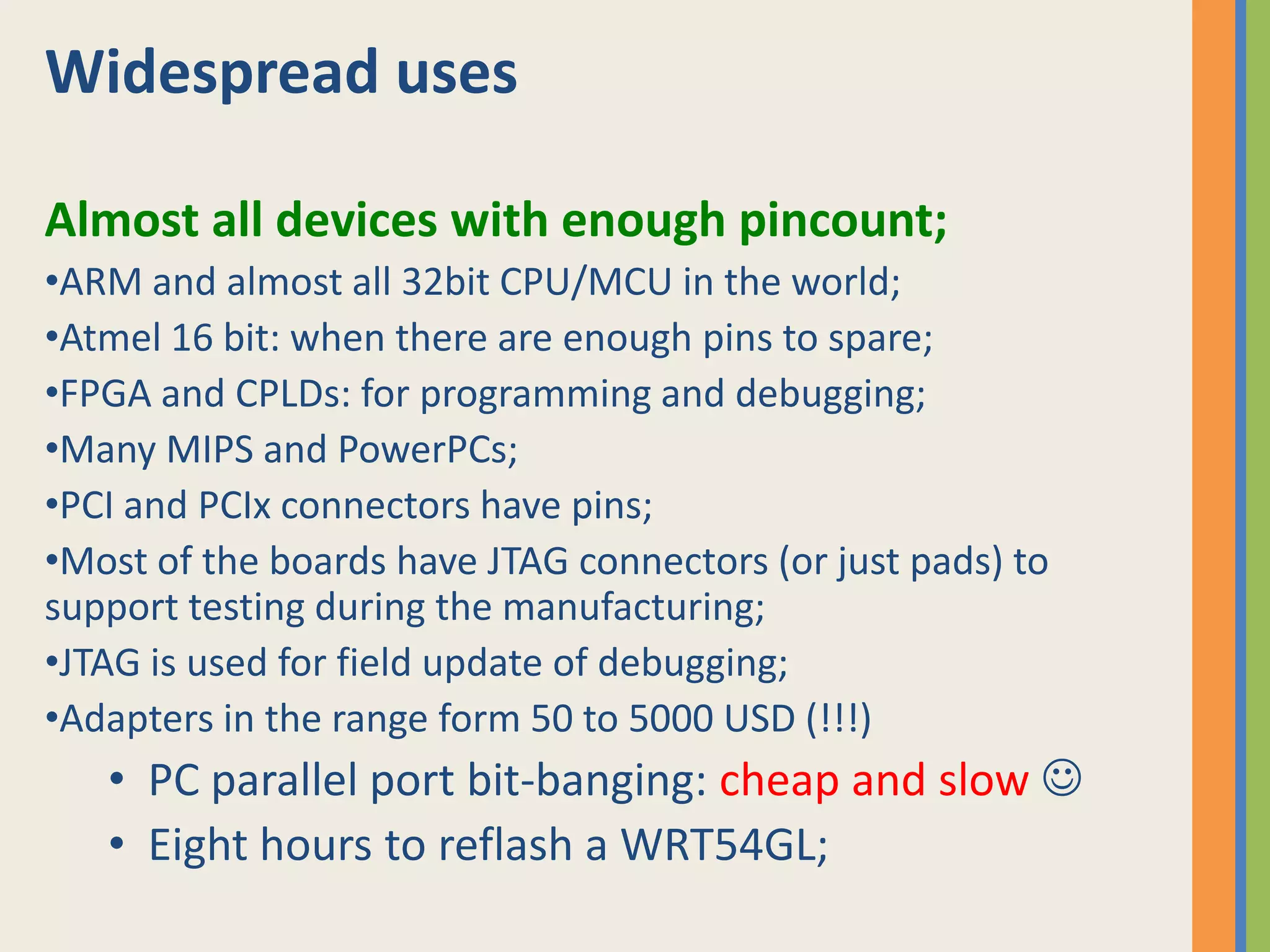 On top of this primitives are some higher level protocols for specific tests: 