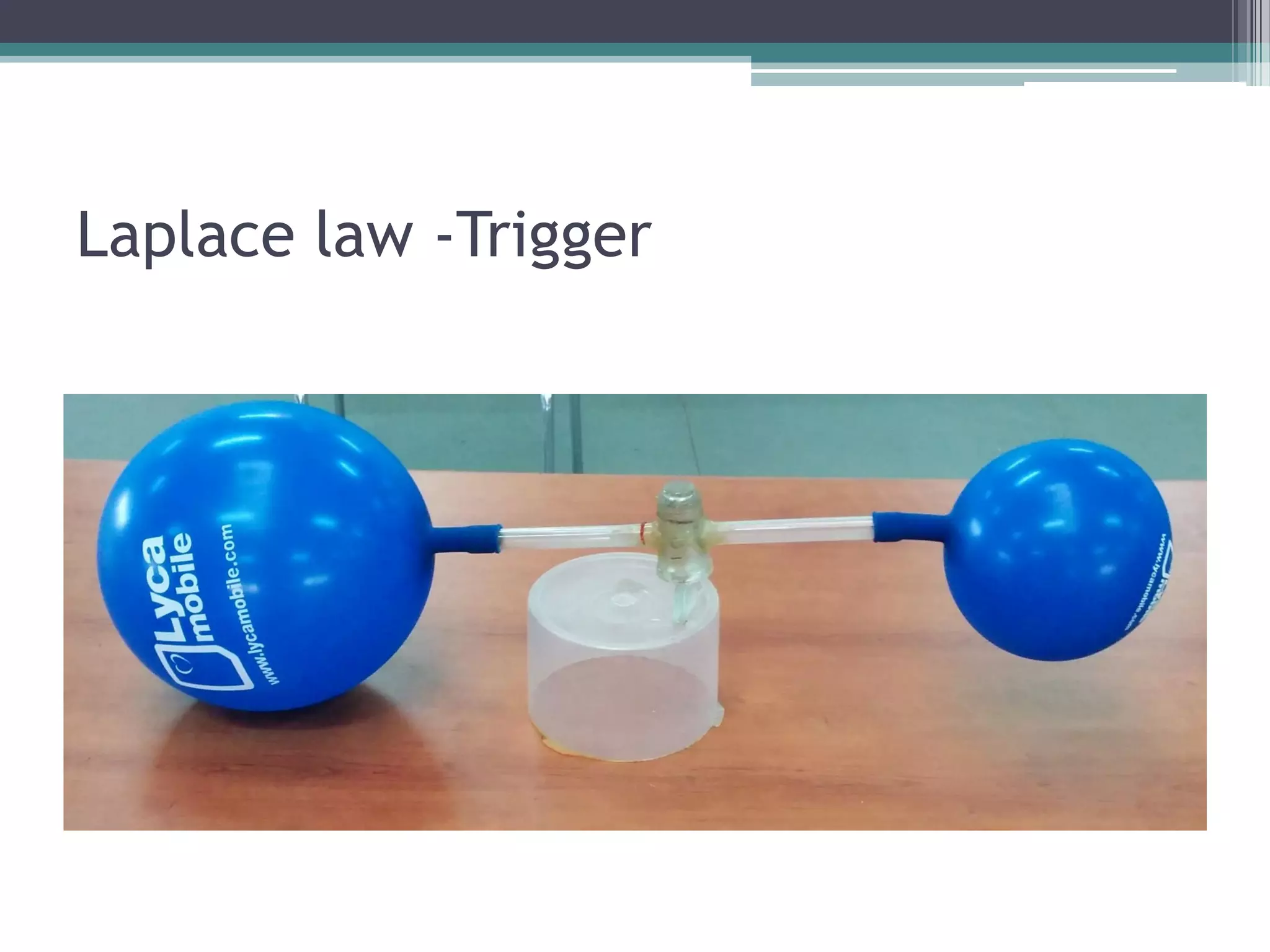 Laplace law -Trigger
 