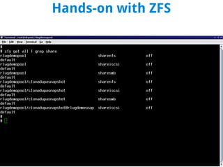 Hands-on with ZFS
 