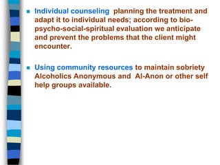 Case Management in Addiction Counselling | PPTX