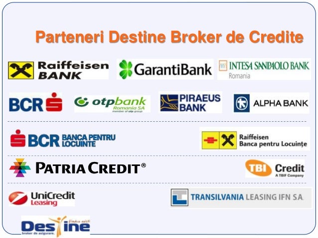 Broker credite persoane juridice