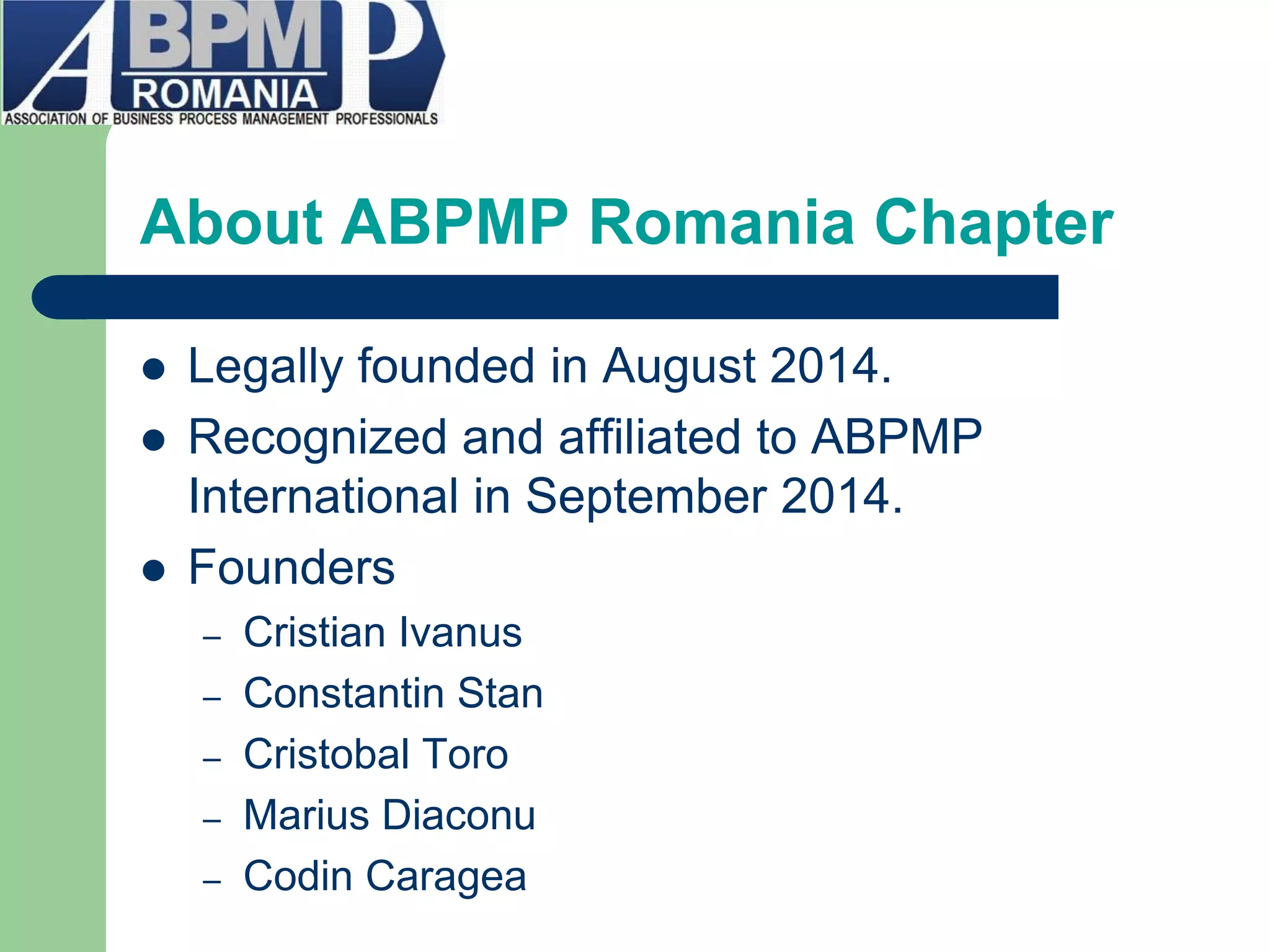 ABPMP Romania | PDF