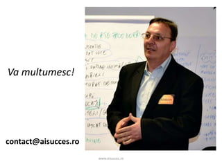 www.aisucces.ro
Va multumesc!
contact@aisucces.ro
 