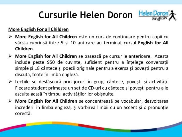 Cursuri De Engleza Pentru Copii