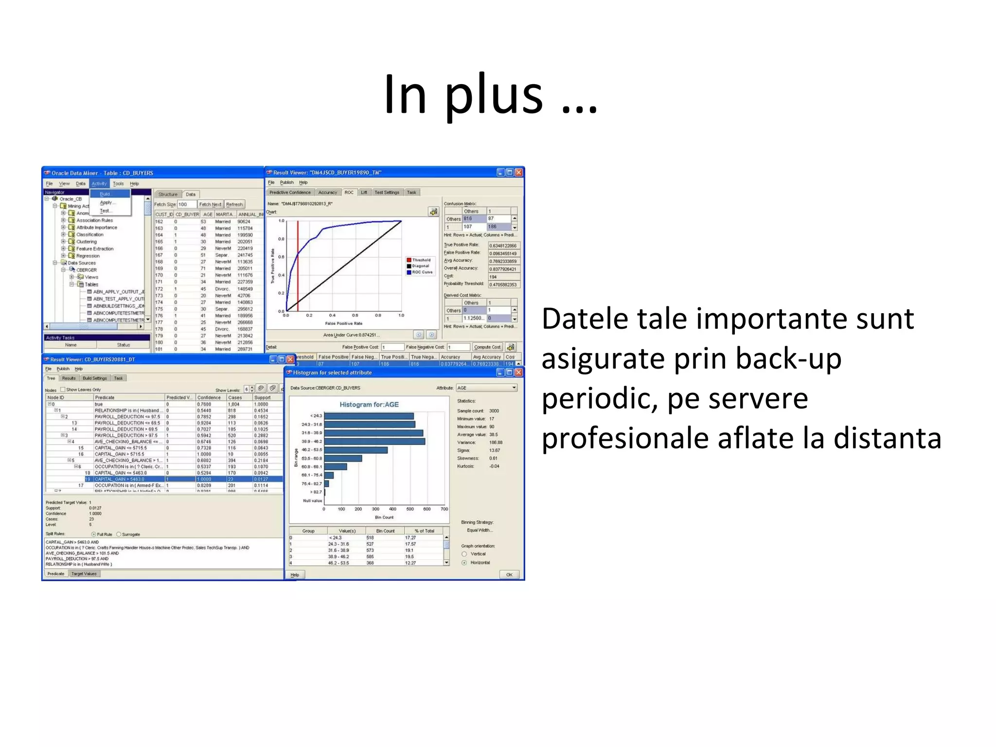 In plus …  Datele tale importante sunt asigurate prin back-up periodic, pe servere profesionale aflate la distanta  