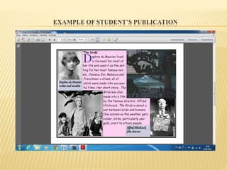 EXAMPLE OF STUDENT’S PUBLICATION
 