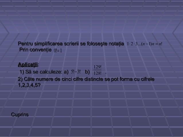 Combinatorica Prezentare Grupa 1