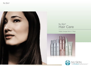 Nu Skin®




           Nu Skin®
           Hair Care
           Visibly Younger Hair in 7 Days
 