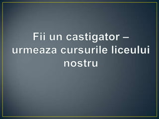 Prezentare liceu show