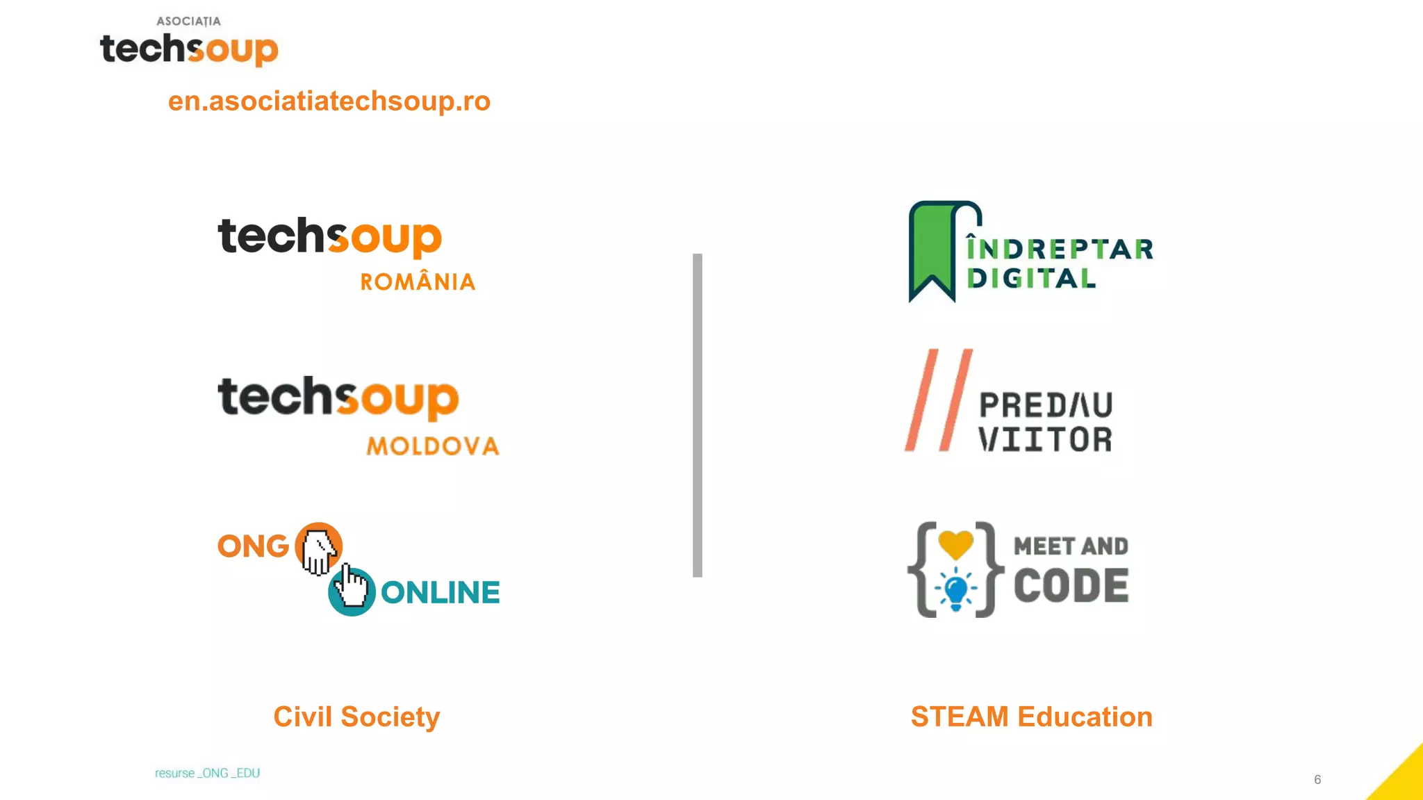 6
en.asociatiatechsoup.ro
Civil Society STEAM Education
 