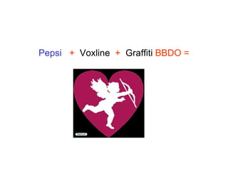 Pepsi   +  Voxline   +  Graffiti  BBDO = Since 2005 