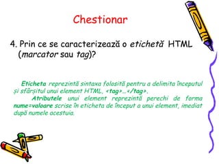 Elemente de formatare la nivel de linie sau la nivel de text (text ...
