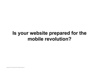 Is your website prepared for the 
mobile revolution? 
 