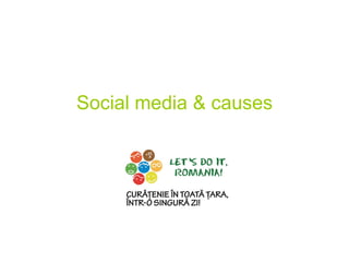 Social media & causes 
