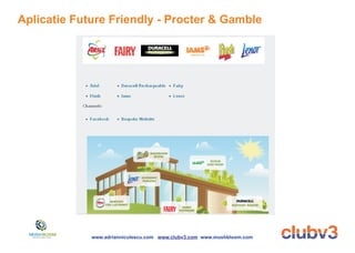 Aplicatie Future Friendly - Procter & Gamble




             www.adrianniculescu.com www.clubv3.com www.mushbloom.com
 