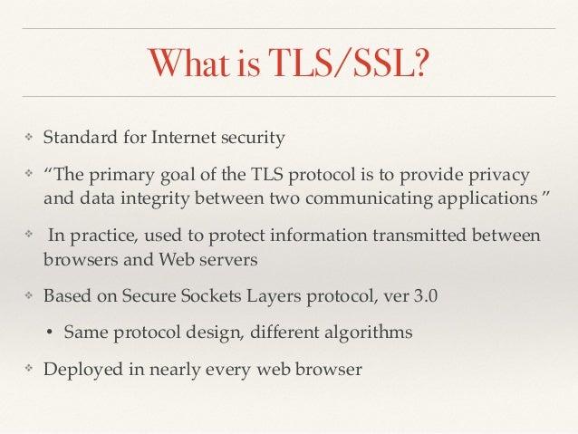 SSl/TLS Analysis
