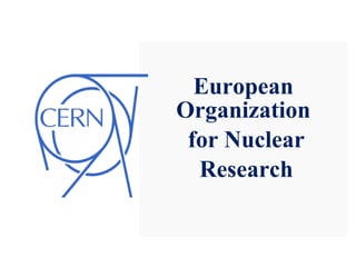European
Organization
 for Nuclear
  Research
 