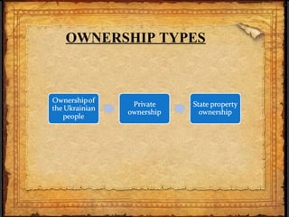 OWNERSHIP TYPES
 