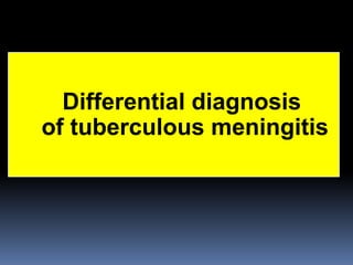 Comprehensive Overview of Tuberculous Meningitis: Diagnosis, Clinical ...
