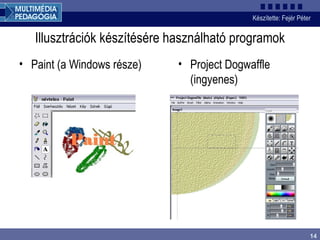 Illusztrációk készítésére használható programok Paint (a Windows része) Project Dogwaffle (ingyenes) 
