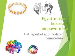 Együttműködő
közösségi
empowerment
Hat lépésből álló módszer
bemutatása
 