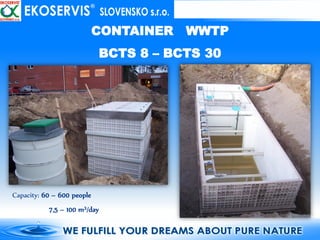 Container Wwtp EKOSERVIS Slovakia - Products presentation - Residential & Container ...