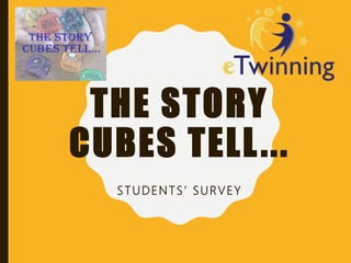 THE STORY
CUBES TELL...
STUDENTS’ SURVEY
 