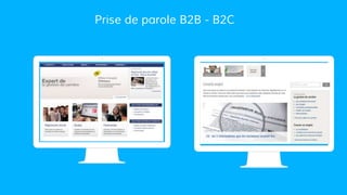 Prise de parole B2B - B2C
 