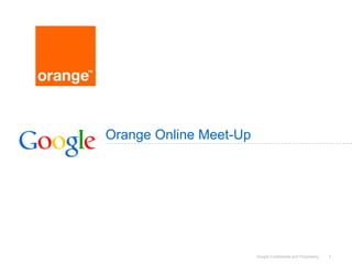 Orange Online Meet-Up 1 
