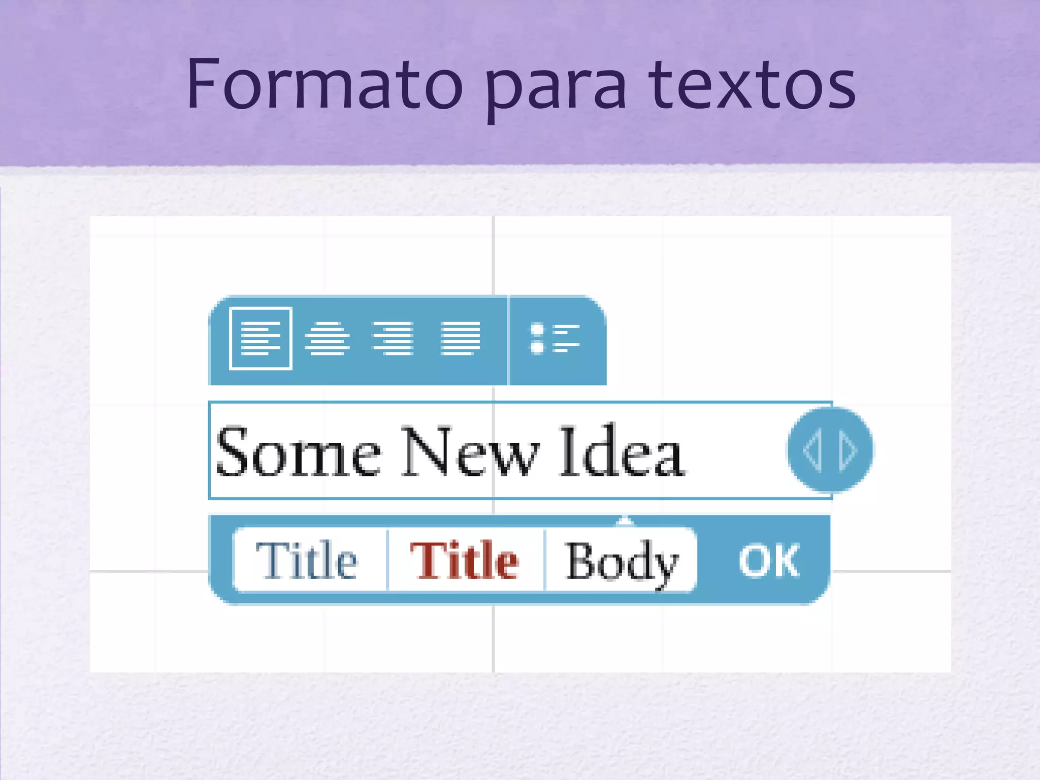 Formato para textos