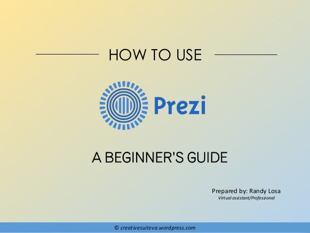 how to use prezi