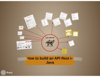 Tech Meetup: How to build a Rest API in Java