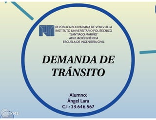 DEMANDA DE TRÁNSITO