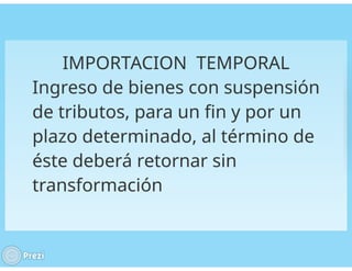 admisión temporal