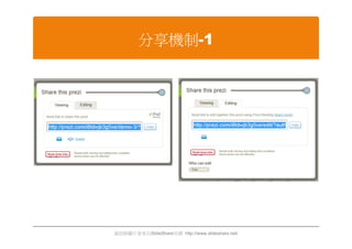 分享機制-1




資訊與圖片皆來自SlideShare官網 http://www.slideshare.net/
 