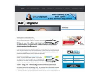 Websem presentatie Infosessie Display & Affiliate marketing 27112012