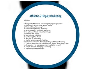 Websem presentatie Infosessie Display & Affiliate marketing 27112012