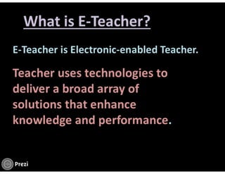 E-TEACHER