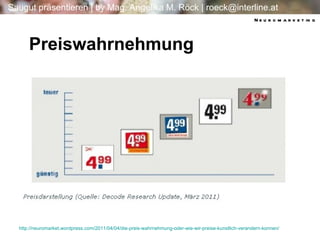 4 4 Preiswahrnehmung Neuromarketing http:// neuromarket.wordpress.com /2011/04/04/ die-preis-wahrnehmung-oder-wie-wir-preise-kunstlich-verandern-konnen / 