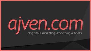 blog about marketing, advertising & books
 